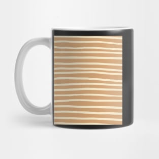 Brown Teraccotta Abstract Mudcloth Lines Pattern Mug